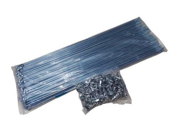 Rayos Importados 245 x 2 mm. x gruesa c/Niple   FF